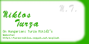 miklos turza business card